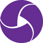 Appium logo with purple swirl design.