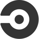 CircleCI logo in black and white circular design.