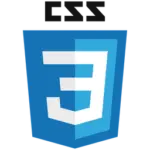 CSS3 logo in blue shield shape.