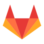 GitLab logo with orange fox shape.