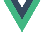 Vue.js logo with green “V” shape.