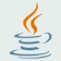 Java logo featuring an orange flame-like design above a blue coffee cup with a circular base, symbolizing energy and creativity in programming.